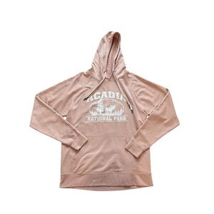 Pink Acadia National Park Hoodie Size XL